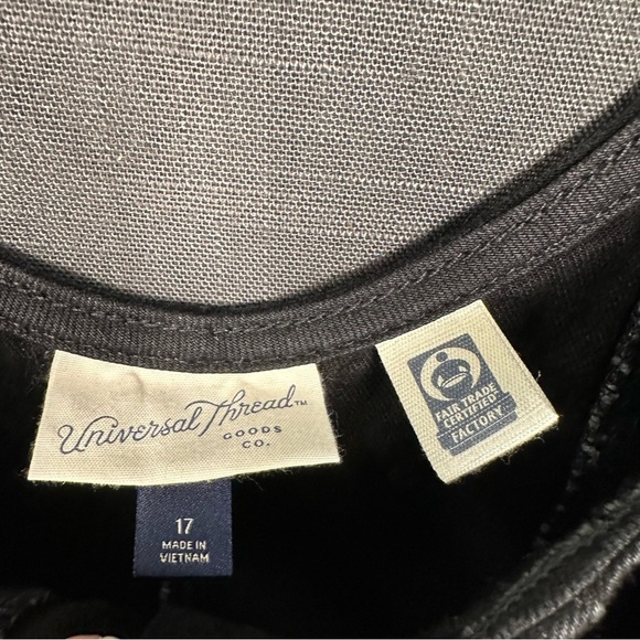 Universal Thread | Black Denim Midi Dress - Picture 2 of 7